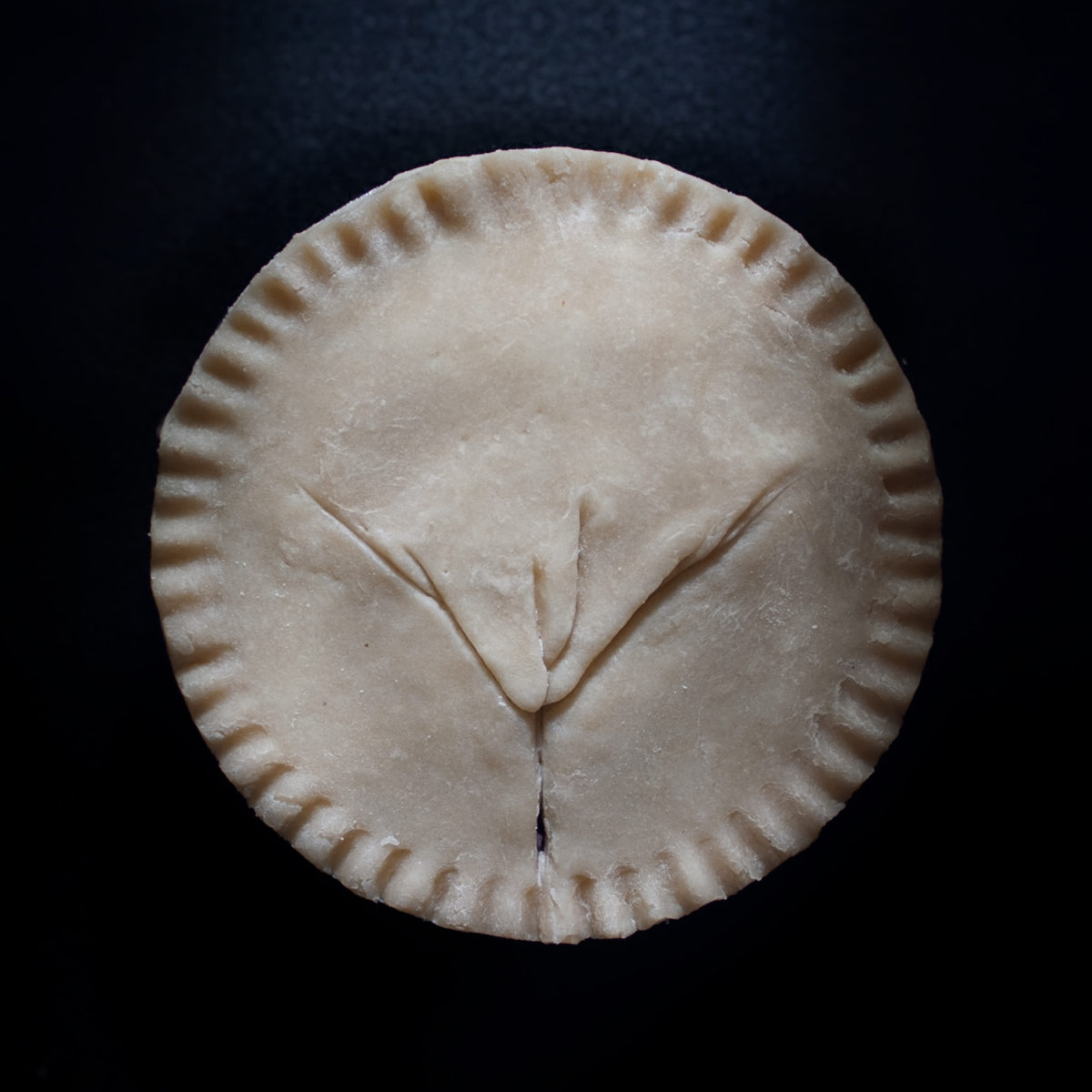 Pie 23, a pie sculpted to appear like a vulva