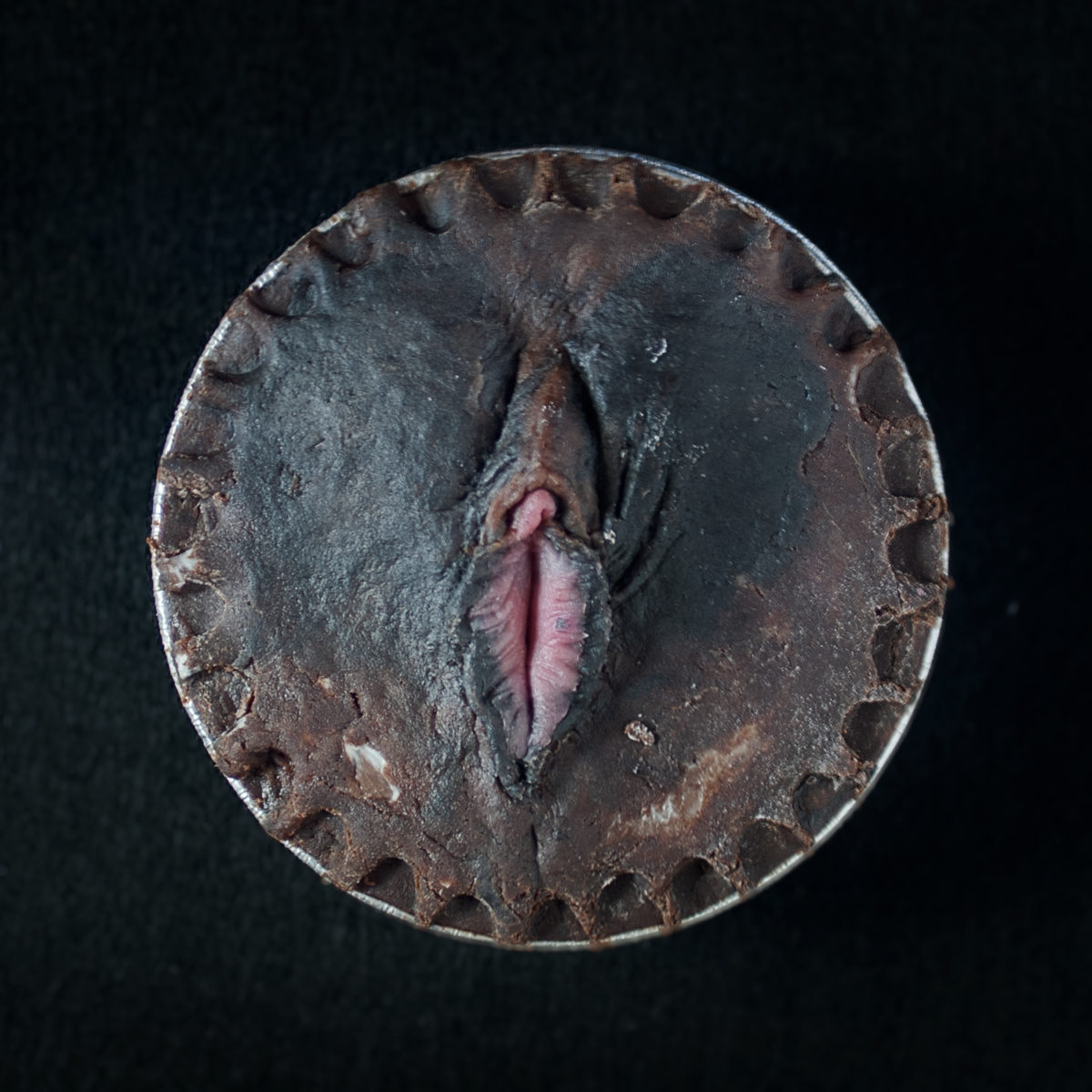 Pie made to look like a vulva