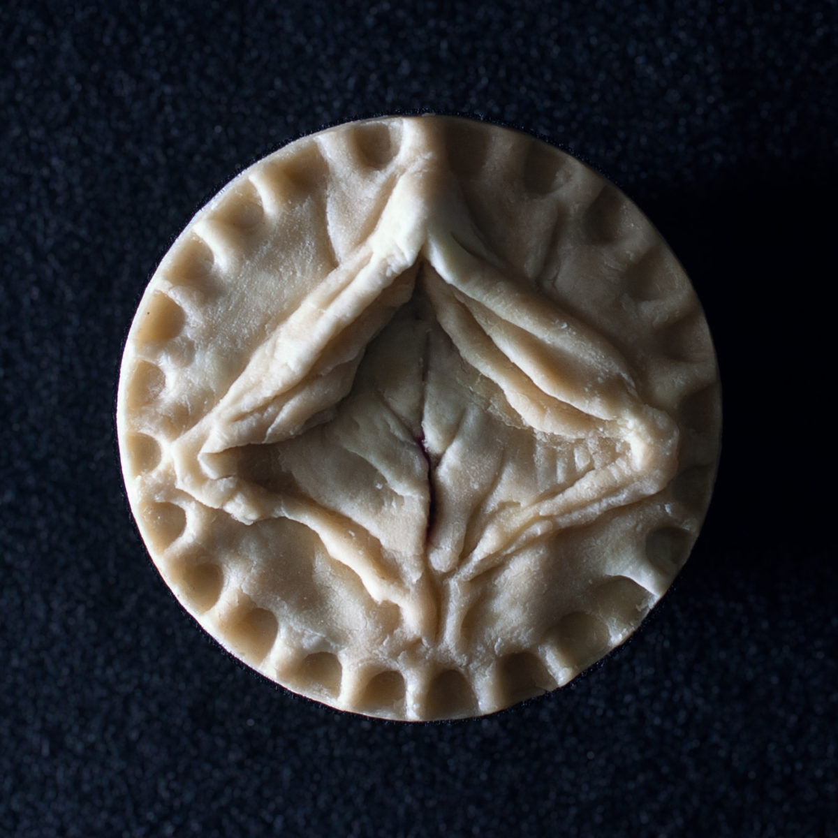 Pie 9, a pie sculpted to appear like a vulva